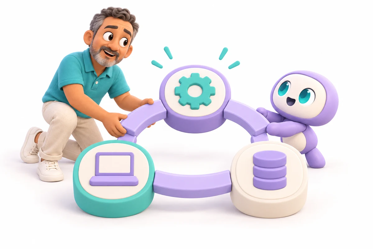 Chris and his lavender helper: Then We Connect The Pieces