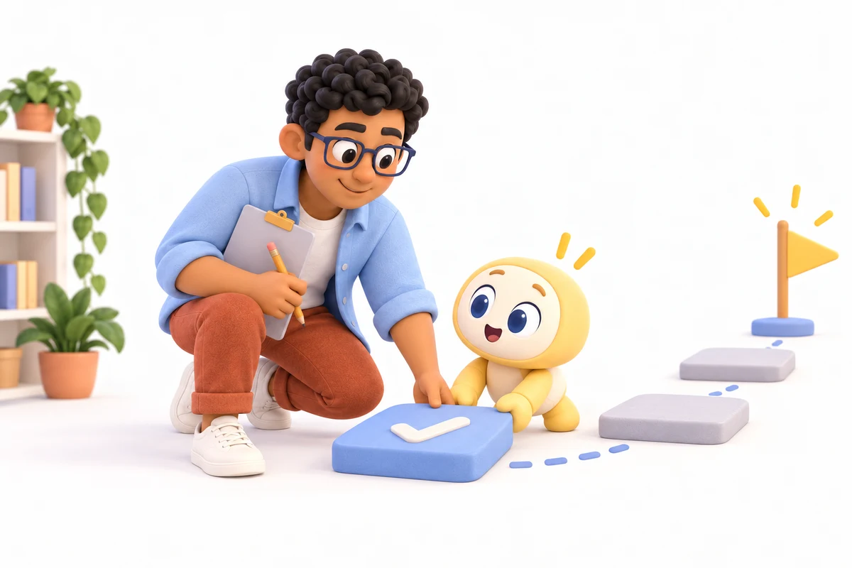 Sam and his yellow helper: Start With One Repeat Task